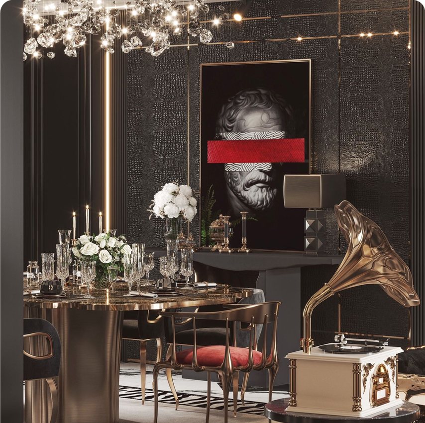 French luxury apartment rendering example