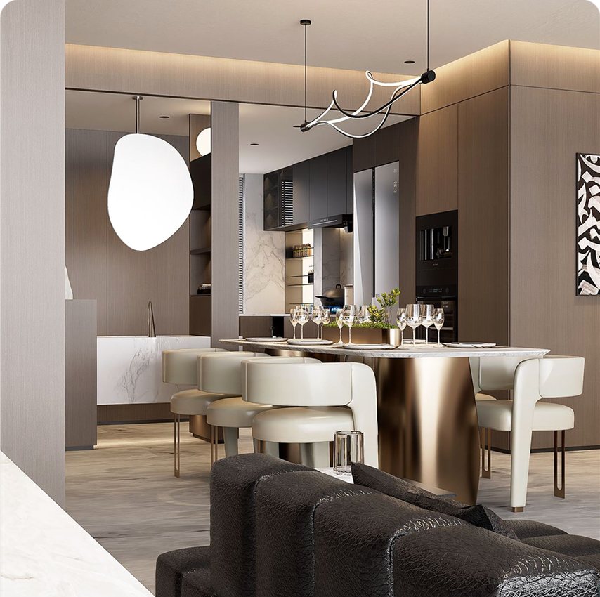Italian modern rendering example